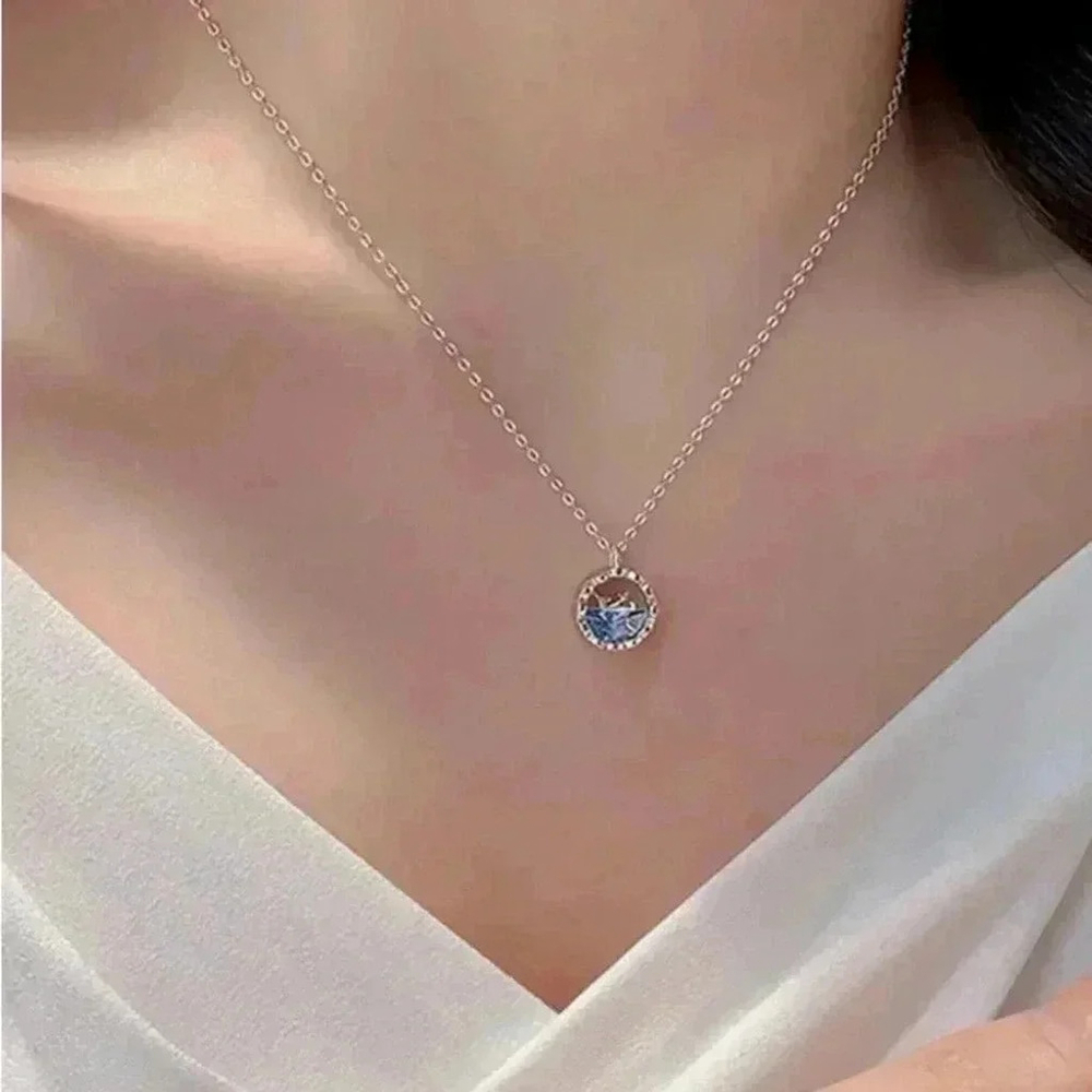 ⚠️Clearance Silver Small Whale Pendant Necklace - Picture 8 of 8